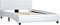vidaXL - Bedframe - kunstleer - wit - 140x200 - cm