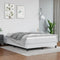 vidaXL - Bedframe - kunstleer - wit - 140x200 - cm