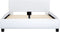 vidaXL - Bedframe - kunstleer - wit - 140x200 - cm