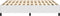 vidaXL - Bedframe - kunstleer - wit - 140x200 - cm