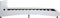 vidaXL - Bedframe - kunstleer - wit - 140x200 - cm