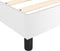 vidaXL - Bedframe - kunstleer - wit - 140x200 - cm