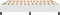 vidaXL - Bedframe - kunstleer - wit - 160x200 - cm