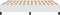 vidaXL - Bedframe - kunstleer - wit - 160x200 - cm