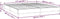 vidaXL - Bedframe - kunstleer - wit - 180x200 - cm