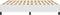 vidaXL - Bedframe - kunstleer - wit - 180x200 - cm