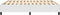 vidaXL - Bedframe - kunstleer - wit - 180x200 - cm