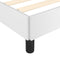 vidaXL - Bedframe - kunstleer - wit - 180x200 - cm