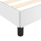 vidaXL - Bedframe - kunstleer - wit - 180x200 - cm