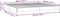 vidaXL - Bedframe - kunstleer - wit - 200x200 - cm