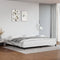vidaXL - Bedframe - kunstleer - wit - 200x200 - cm