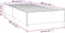vidaXL - Bedframe - kunstleer - wit - 80x200 - cm