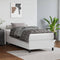 vidaXL - Bedframe - kunstleer - wit - 80x200 - cm