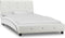 vidaXL - Bedframe - kunstleer - wit - 90x200 - cm