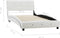 vidaXL - Bedframe - kunstleer - wit - 90x200 - cm