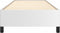 vidaXL - Bedframe - kunstleer - wit - 90x200 - cm