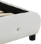 vidaXL - Bedframe - kunstleer - wit - 90x200 - cm