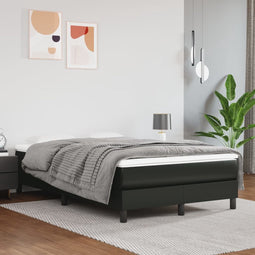 vidaXL - Bedframe - kunstleer - zwart - 120x200 - cm