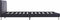 vidaXL - Bedframe - kunstleer - zwart - 120x200 - cm