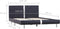 vidaXL - Bedframe - kunstleer - zwart - 120x200 - cm