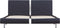 vidaXL - Bedframe - kunstleer - zwart - 120x200 - cm