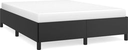 vidaXL - Bedframe - kunstleer - zwart - 140x190 - cm