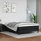 vidaXL - Bedframe - kunstleer - zwart - 140x190 - cm