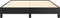 vidaXL - Bedframe - kunstleer - zwart - 140x190 - cm