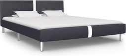 vidaXL - Bedframe - kunstleer - zwart - 140x200 - cm
