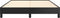 vidaXL - Bedframe - kunstleer - zwart - 140x200 - cm