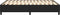 vidaXL - Bedframe - kunstleer - zwart - 140x200 - cm