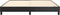 vidaXL - Bedframe - kunstleer - zwart - 180x200 - cm