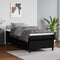 vidaXL - Bedframe - kunstleer - zwart - 90x190 - cm