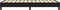 vidaXL - Bedframe - kunstleer - zwart - 90x200 - cm