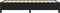 vidaXL - Bedframe - kunstleer - zwart - 90x200 - cm