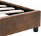 vidaXL - Bedframe - kunstsuède - bruin - 100x200 - cm