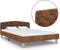 vidaXL - Bedframe - kunstsuède - bruin - 120x200 - cm