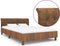 vidaXL - Bedframe - kunstsuède - bruin - 120x200 - cm