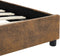 vidaXL - Bedframe - kunstsuède - bruin - 120x200 - cm