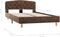 vidaXL - Bedframe - kunstsuède - bruin - 120x200 - cm