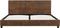 vidaXL - Bedframe - kunstsuède - bruin - 120x200 - cm