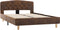 vidaXL - Bedframe - kunstsuède - bruin - 120x200 - cm