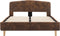 vidaXL - Bedframe - kunstsuède - bruin - 120x200 - cm
