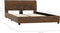 vidaXL - Bedframe - kunstsuède - bruin - 120x200 - cm