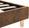 vidaXL - Bedframe - kunstsuède - bruin - 120x200 - cm