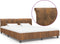 vidaXL - Bedframe - kunstsuède - bruin - 160x200 - cm