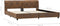 vidaXL - Bedframe - kunstsuède - bruin - 160x200 - cm