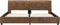 vidaXL - Bedframe - kunstsuède - bruin - 160x200 - cm
