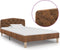 vidaXL - Bedframe - kunstsuède - bruin - 90x200 - cm