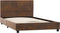 vidaXL - Bedframe - kunstsuède - bruin - 90x200 - cm